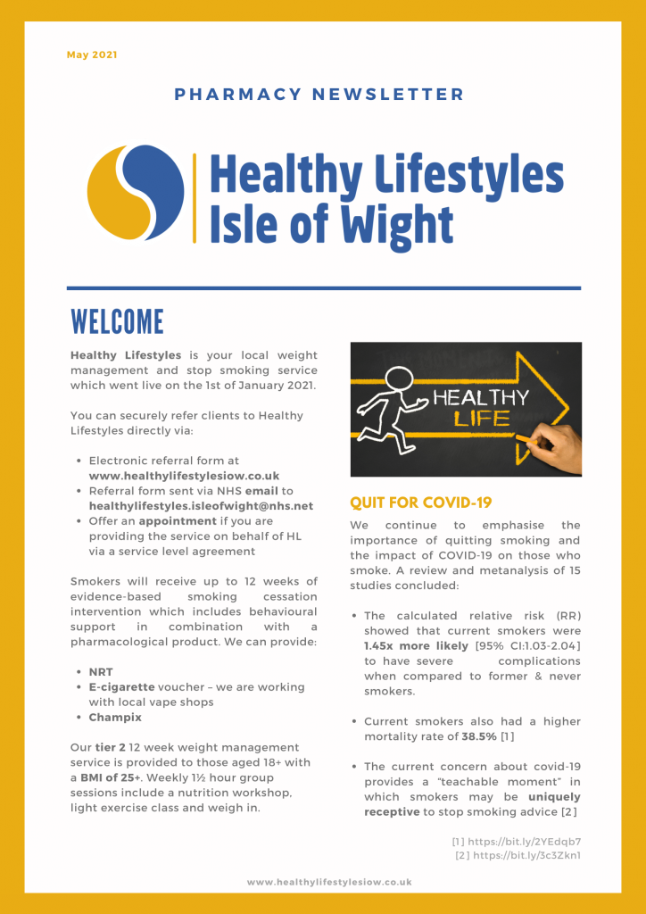 IOW Pharmacy newsletter May 2021 image