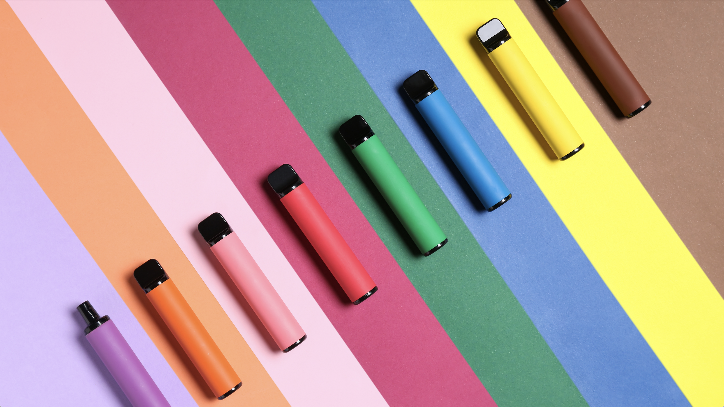 Vapes in different colours